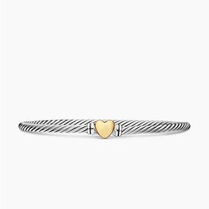 David Yurman - CLASSIC CABLE HEART STATION BRACELET